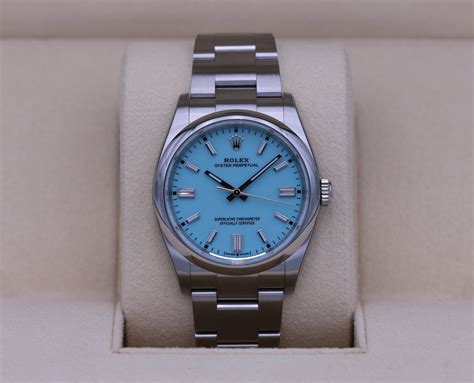 rolex tiffany eingestellt|Rolex tiffany blue 36mm price.